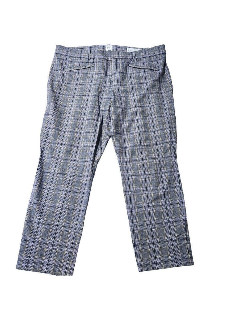 Gap Pants Women’s 16 Gray Black Plaid Signature Skinny Ankle Stretch Flat Front